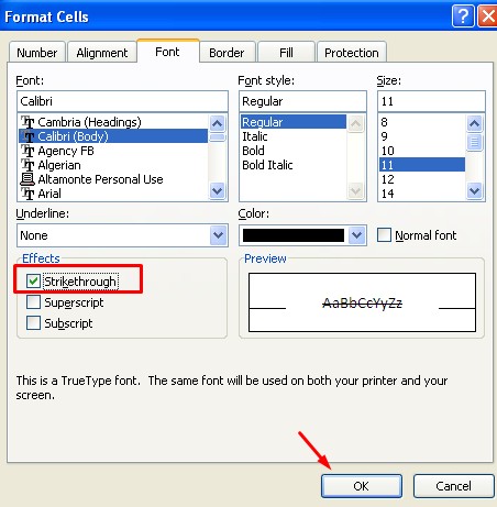 How-to-Cross-Words-Out-in-Excel