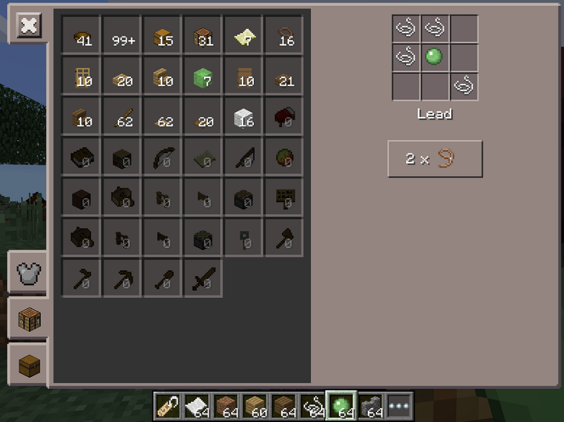 how to make lead in minecraft