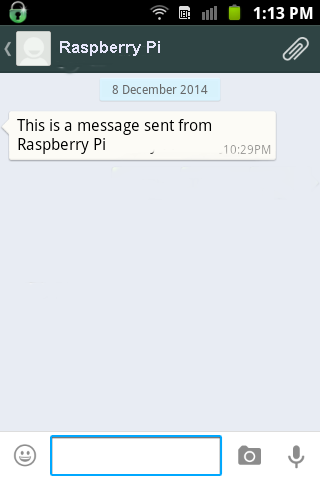 How to Control a Raspberry Pi using WhatsApp