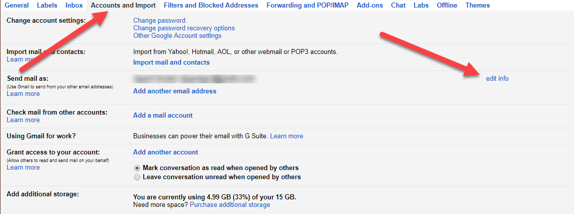 Changing Display Name in Gmail