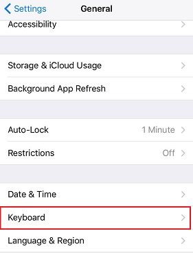 How to change keyboard in iOs