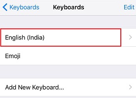 How to change keyboard in iOs
