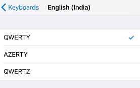 How to change keyboard in iOs