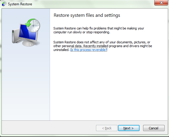 How do I use system restore in Windows