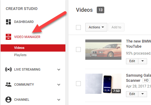 how to edit youtube videos