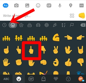 emojis with middle finger