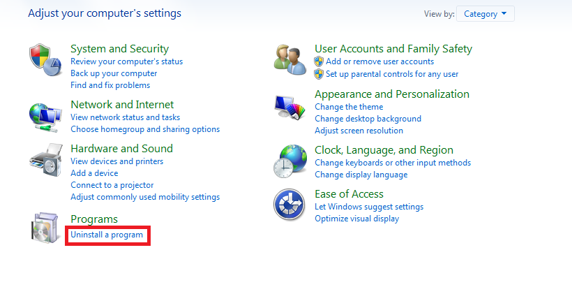 How to Remove Programs in Windows 7
