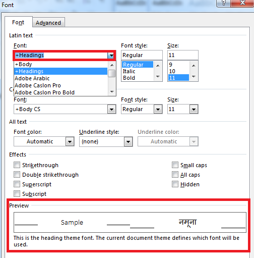 changing the dafault font in Microsoft word