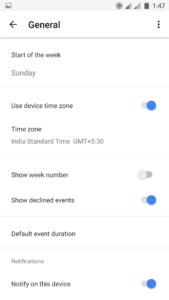 google calendar app