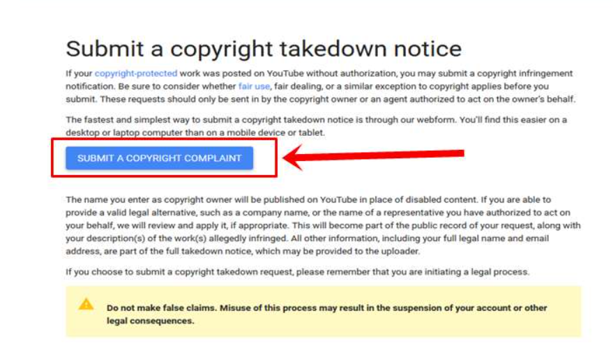 submit copyright - How to Report a Copyright Complaint in YouTube