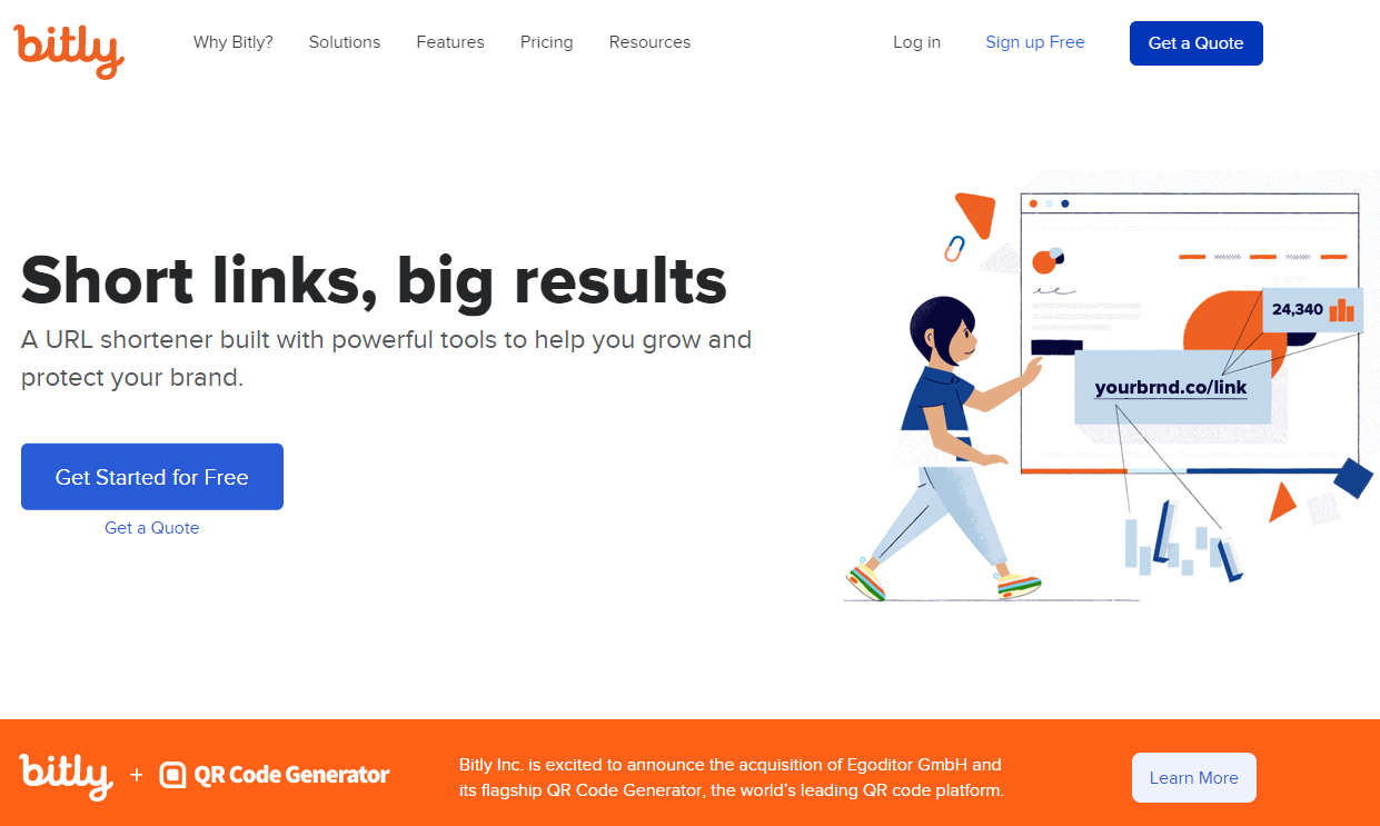 Bitly - Linktree Alternatives