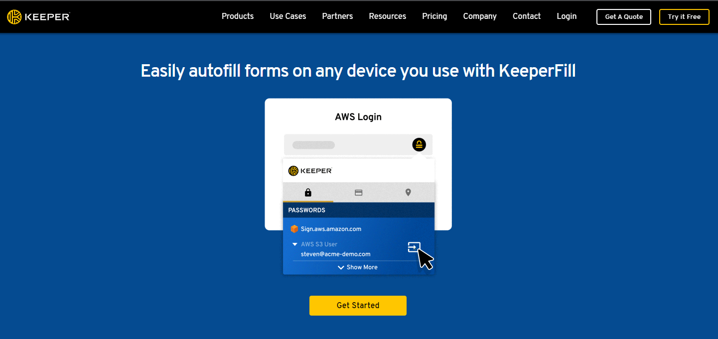 KeeperFill Features