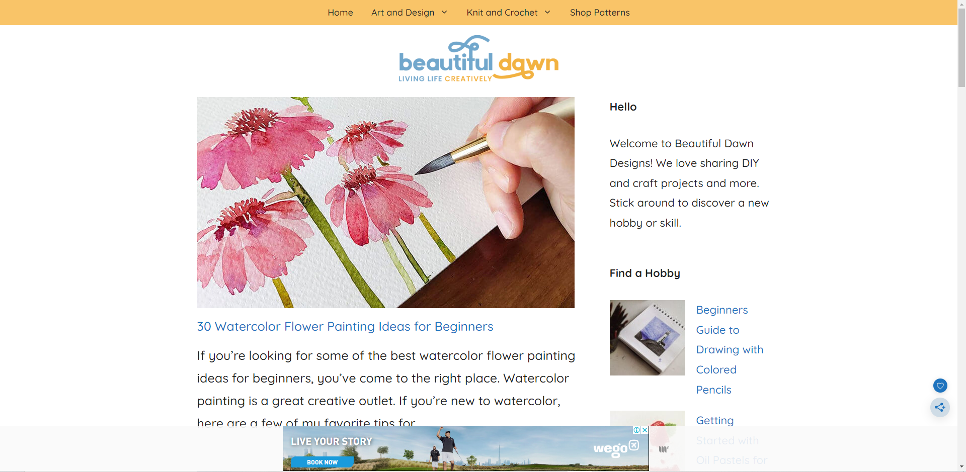 Beautiful Dawn Blog Dashboard