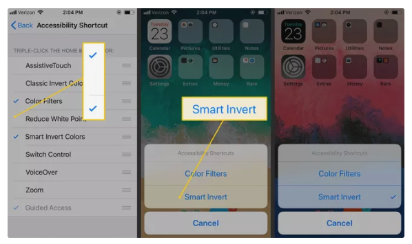 Turn On Smart Invert