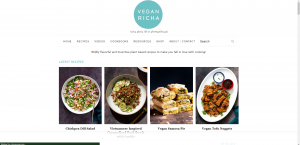 Vegan Richa's Blog Dashboard