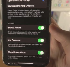 how to hide pics on iphone