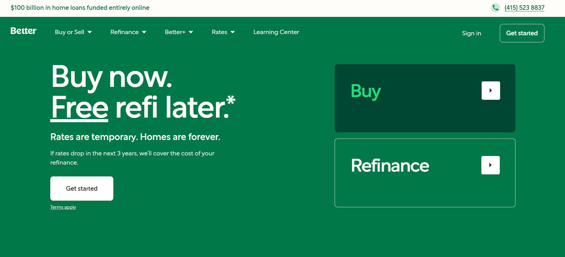 Refinance Program Better.com