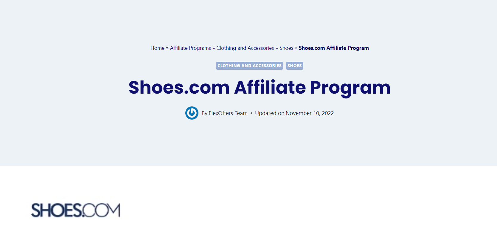 Shoes.com Affiliate Program