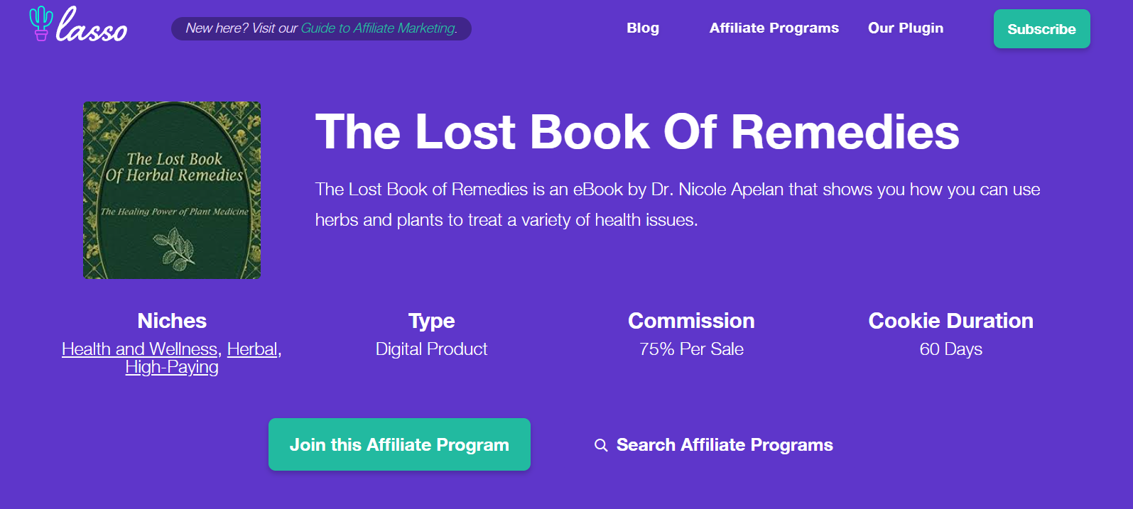 The Lost Book Of Remedies
