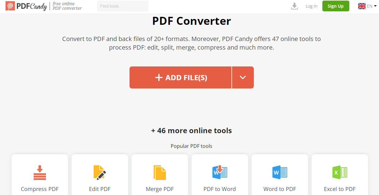 PDF Candy Homepage